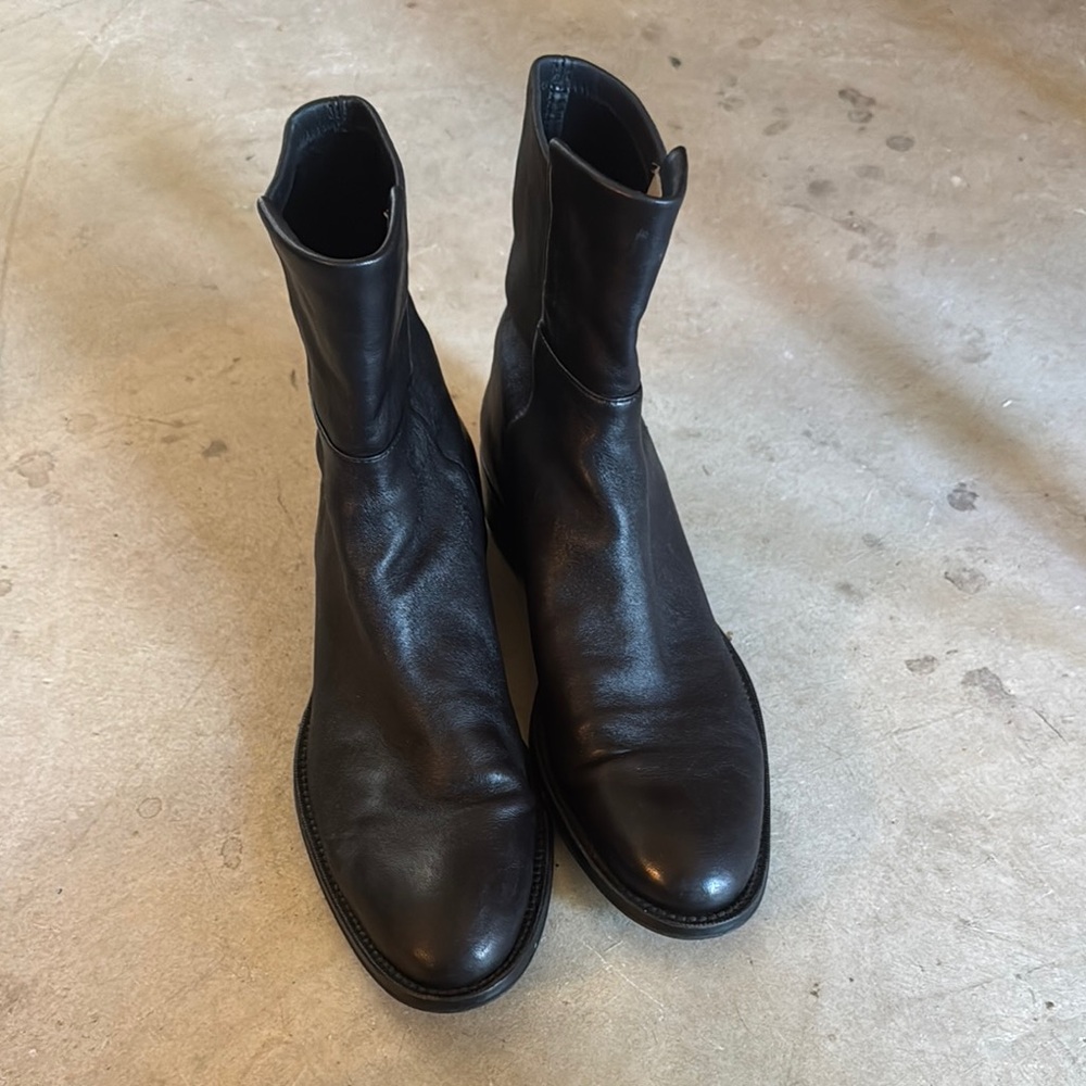 Women's Stuart Weitzman Black Leather Booties
